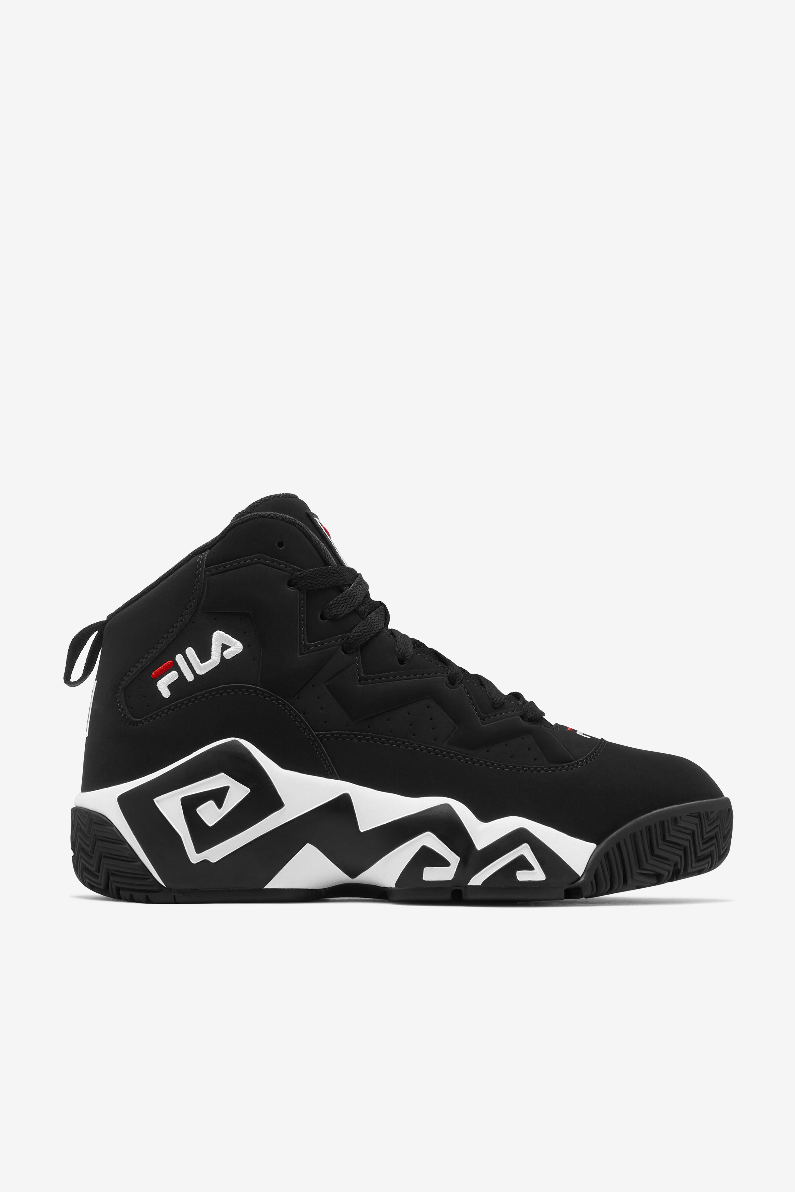 Mb Men's Black And White Basketball Shoes | Fila 1VB90140